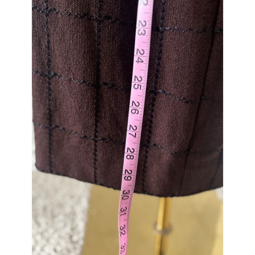 The Michael Collection Knit Dress Plaid Gold Button Front XL 75% wool - Picture 5 of 5